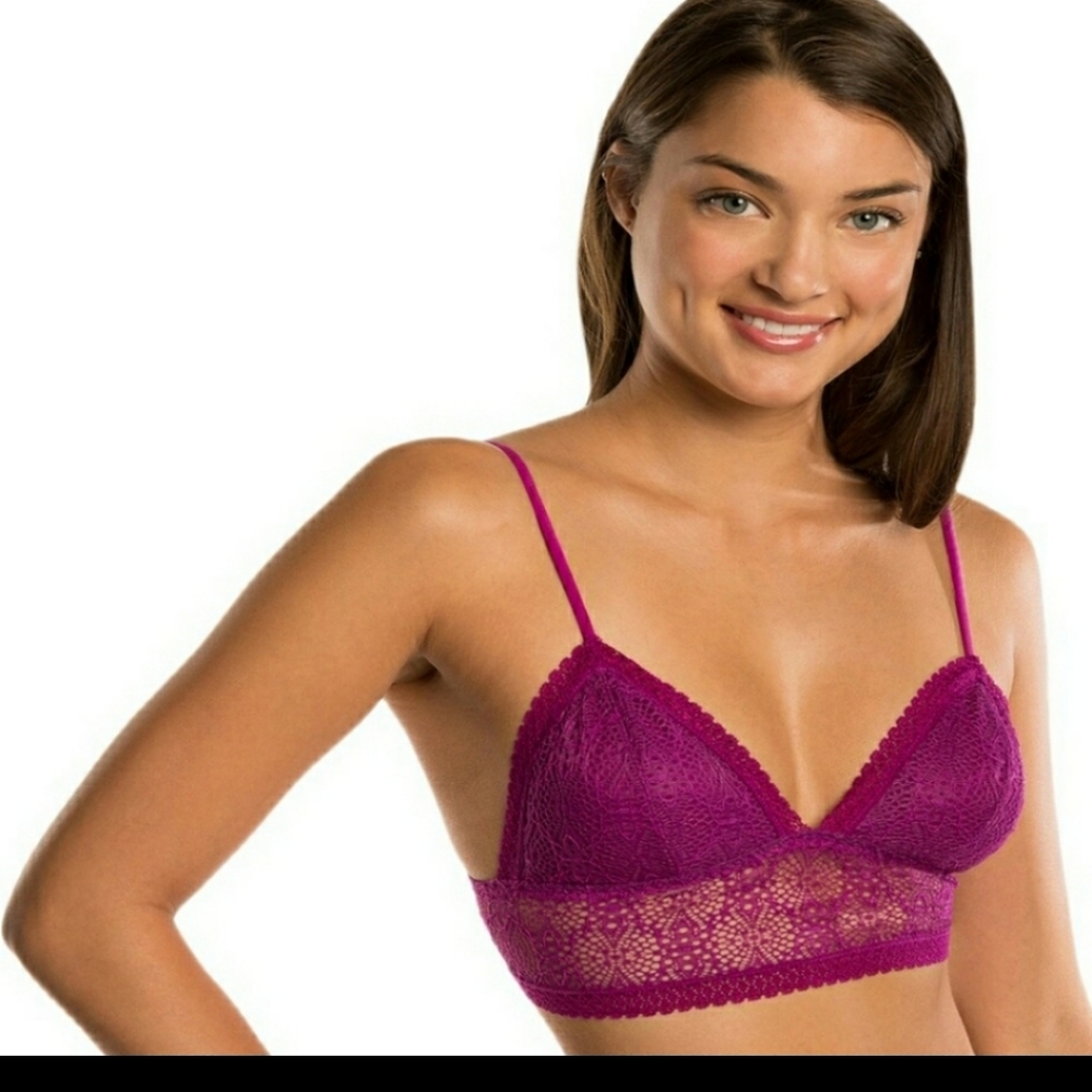 Candies V-Neck Lace Bralette XL